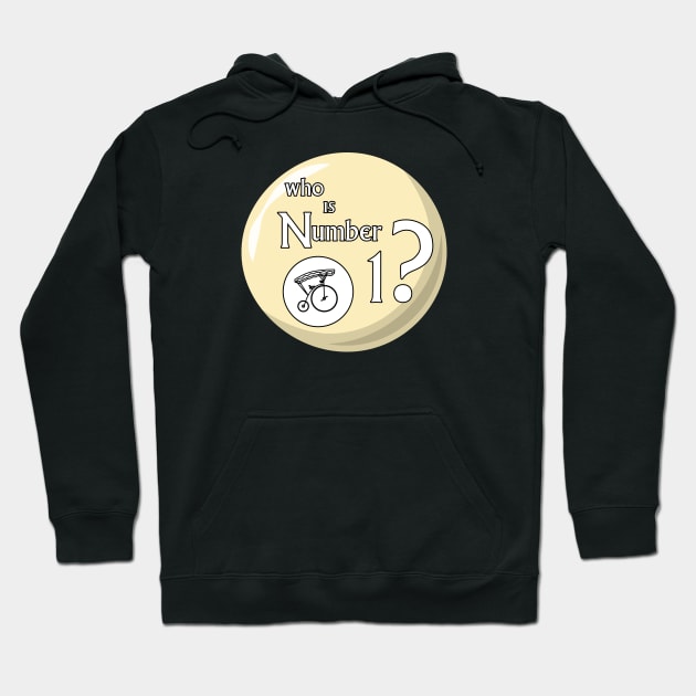 The Prisoner — Who Is Number 1? Hoodie by Phil Tessier